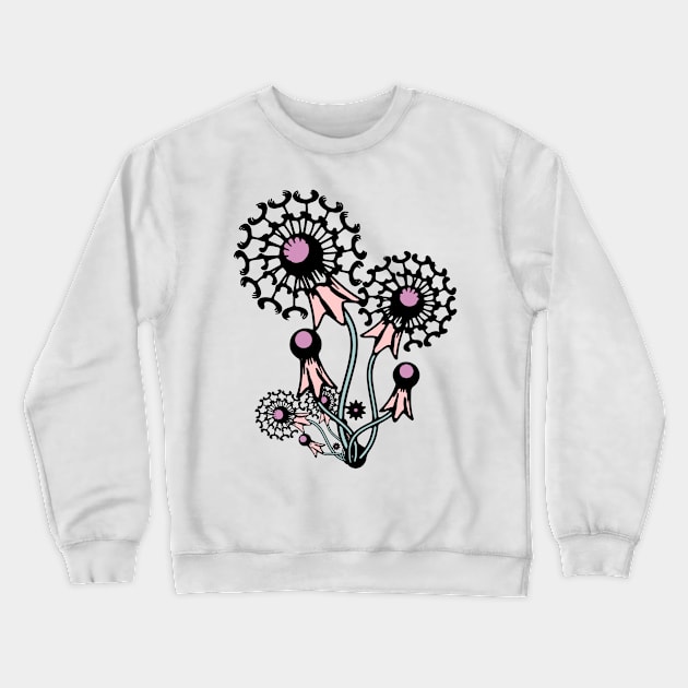 Dandelion Flower Vintage Design Crewneck Sweatshirt by NayaRara